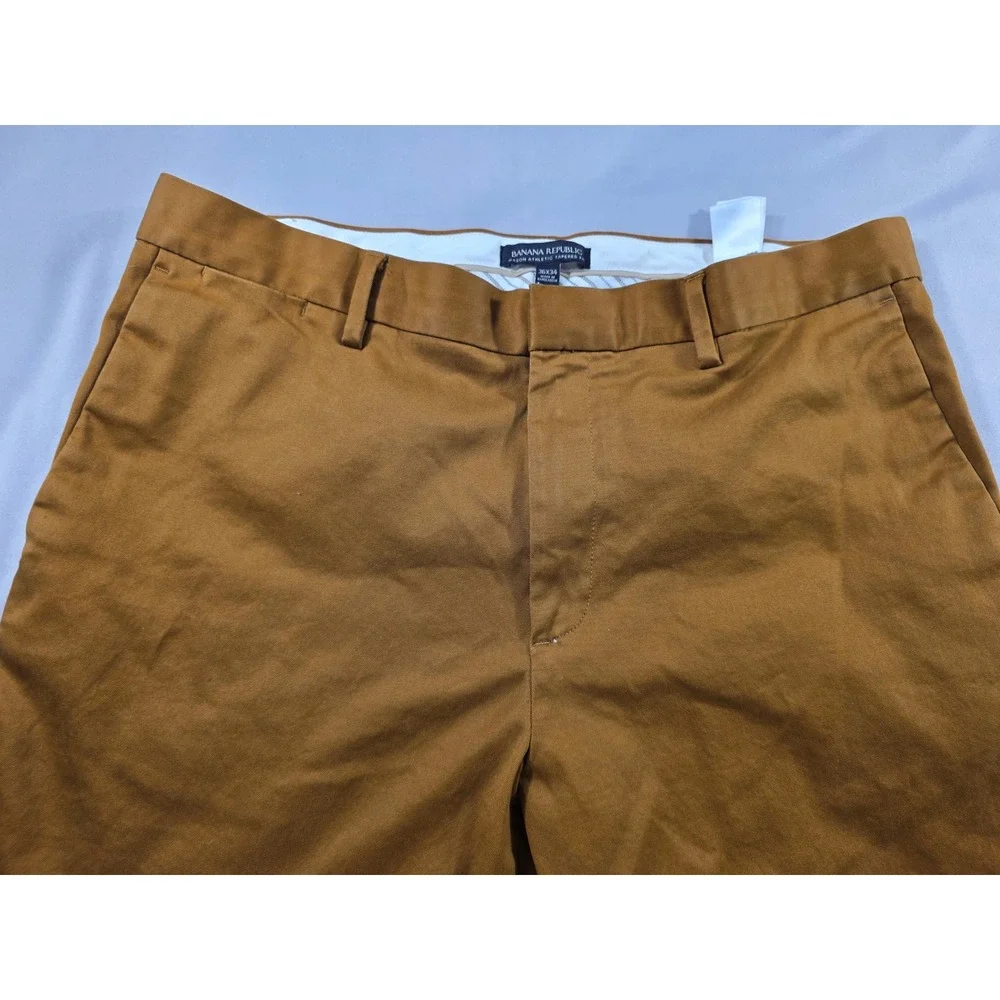 Banana Republic Mason Athletic Tapered Stretch Chino Pants Mens 36x34 Fits 36x33